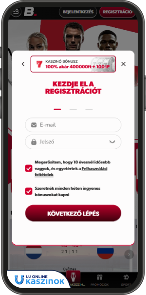 betista casino regisztrációs folyamat