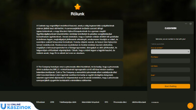 cashwin casino segítség és támogatás a játékosok számára