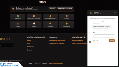 crusado casino segítség és támogatás a játékosok számára