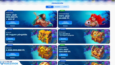 posido casino akciók