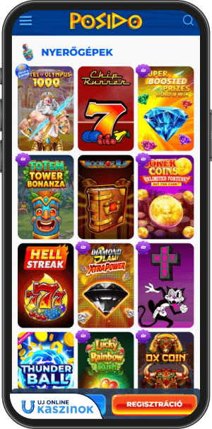 posido casino online nyerőgépek