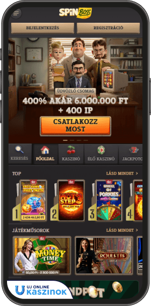 spinboss casino játék előcsarnoka
